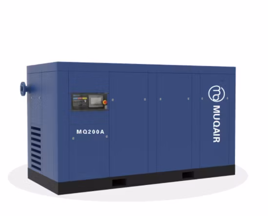 7.5kw 15HP 22kw 37kw 55kw 低ノイズ高効率電気定置ロータリー永久磁石 VSD スクリューエアコンプレッサー